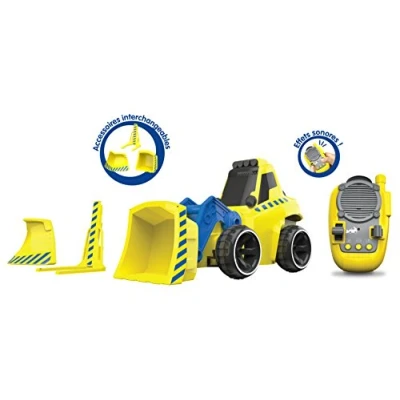 Image de Tooko Bulldozer Radiocommandé avec Effets Sonores Multidirectionnel Contrôle Tout de la Télécommande Jouet Maternelle