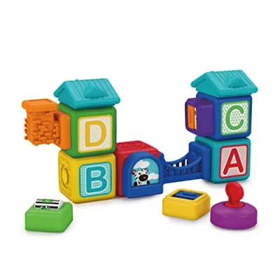 Image de Baby Einstein Cubes magnétiques Connectables Bridge &amp; Learn de Enfants 6 Mois et Plu, 15 pièces