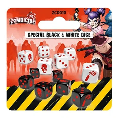 Image de Edge Entertainment Zombicide Special B/W Dice Extension en Espagnol CMZCD010ES