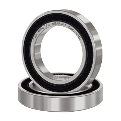 Image de XiKe 6908 2RS Roulements à billes étanches 40x62x12mm, Acier au chrome｜Pré lubrifié｜Double joint caoutchouc｜6908RS gorge profonde, Paquet de 2.