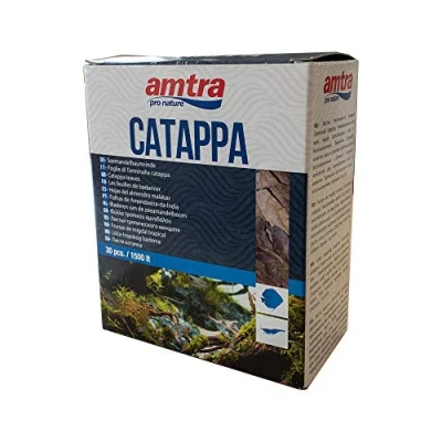 Image de Amtra Catappa Leaves Almond Leaves, Complément Alimentaire pour Crevettes et Crustacés d&#039;eau Douce, 30 Pièces