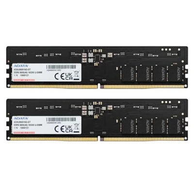 Image de TEAMGROUP T Force Vulcan FLBD532G5600HC36BDC01 Module de mémoire RAM DDR5 32 Go (2 x 16 Go) 5600 MHz (PC5 44800) CL36 Intel XMP 3.0 et AMD Expo, Noir