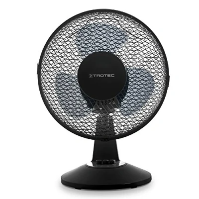 Image de TROTEC Ventilateur de table TVE 11 25 watts, oscillant à 80, 2 vitesses, Ø 23 cm, très silencieux, noir