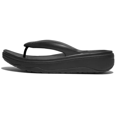 Image de Fitflop Femme Sandales à Tige d&#039;orteil Relieff Recovery, Noir, 38 EU