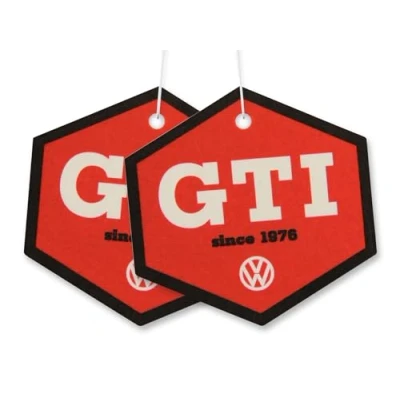 Image de BRISA VW Collection Distributeur de parfum rafraîchissant à motif Volkswagen GTI (GTI The Legend/Noix coco/Rouge &amp; Noir/Ensemble 2)