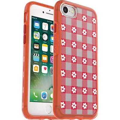 Image de OtterBox Symmetry Coque Transparente pour iPhone 7/8/SE 2e génération/SE 3e génération, résistante aux Chocs, Chutes, de Protection Fine, testée Selon la Norme Militaire, Marguerite