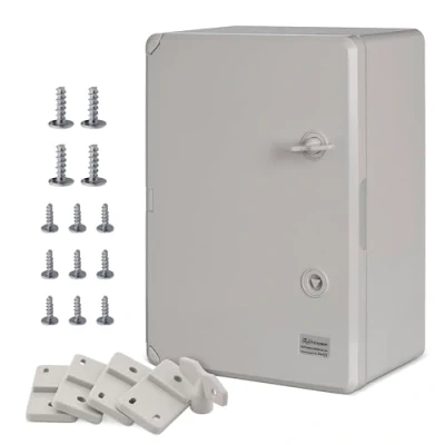 Image de BOXEXPERT boîtier en plastique ABS, IP65, armoire murale, industriel, vide, 350x250x150mm, gris, de la série Fleet
