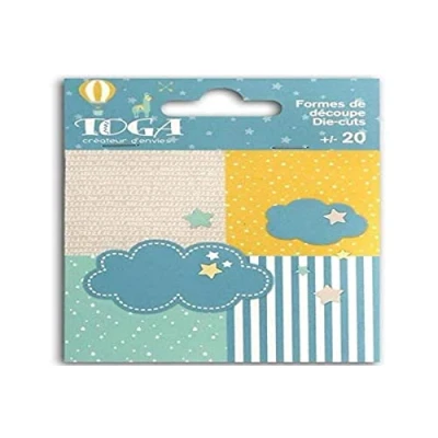 Image de Toga naissance Leonard &amp; Josephine Lot de Formes Découpées Dies Cuts, Autre, Multicolore, 5 x 3 0.1 cm