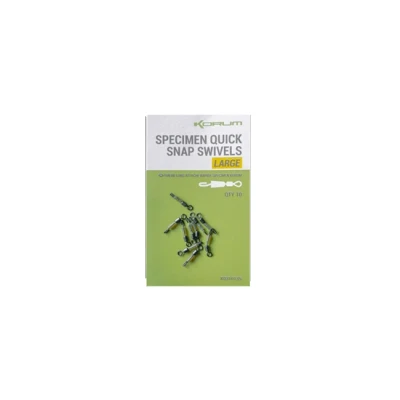 Image de Korum Specimen Emerillon Quick Snap (10 pcs) Maat : Large