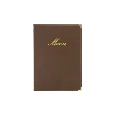 Image de Securit Protège menu Simili cuir de la Gamme Classique A4, 1 Double Insert Inclus (présente 4 Pages A4)