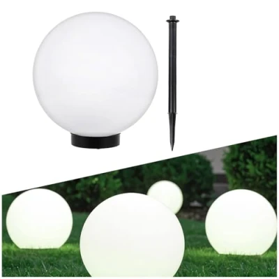 Image de Lampe solaire LED extérieure sur pied blanche 30x30x63 cm GreenBlue GB168