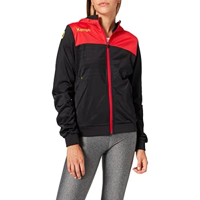 Image de Kempa Emotion 2.0 Hood Jacket Homme, Noir/Rouge/Jaune, M