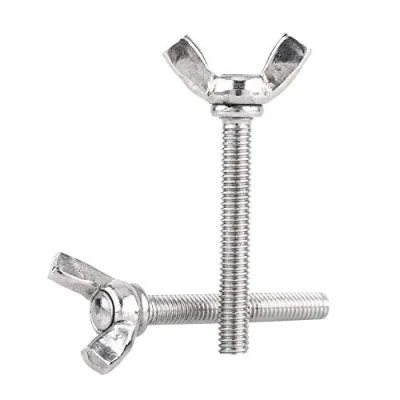 Image de Lot de 5pcs Vis à Oreilles M5 Filetage Métrique Entièrement Filetée en Acier Inoxydable 304(M5*40mm)