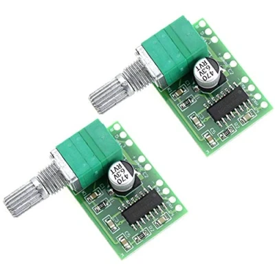 Image de 2pcs PAM8403 5V 2 Channel Digital Audio Amplifier with Potentionmeter Switch