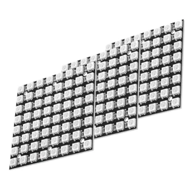 Image de GERUI Lot de 3 panneaux matrice LED U 64 CJMCU 8x8 WS2812 5050 RVB en pilote couleur Carte développement compatible avec Arduino et pour Raspberry