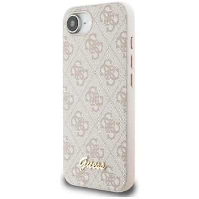 Image de Coque pour iPhone 16e Guess Hardcase 4G Script Logo (GUHMPSE4HG4SHP) Rose