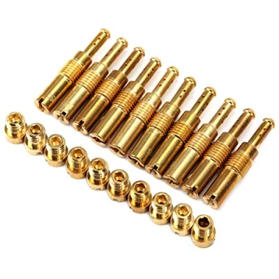 Image de Remplacement du kit de jet principal, buse principale carburateur 10 pièces Buses guidage pour Keihin Pwk Type Cvk Pe et autres jets lents/guidés Résistance à la corrosion Stabl