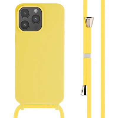 Image de imoshion ?Coque en silicone avec cordon pour iPhone 15 Pro Max Jaune Neuf