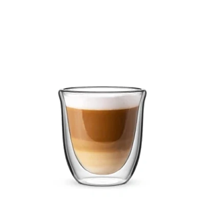 Image de Bialetti Set 2 Verre Double Wall Firenze, 200ml, Isolation Thermique, Borosilicaté