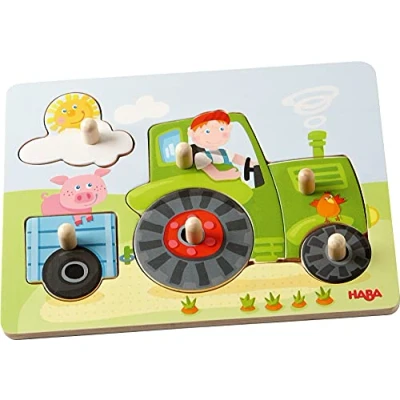 Image de HABA Peters Bauernhof Puzzle pour enfants, Taille: One Size, Multicoloured