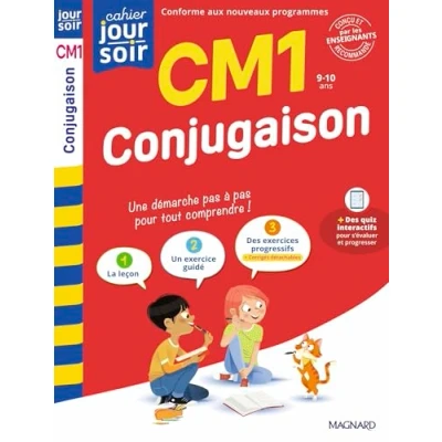 Image de Conjugaison CM1 Cahier Jour Soir Conçu et recommandé par les enseignants (Broché)