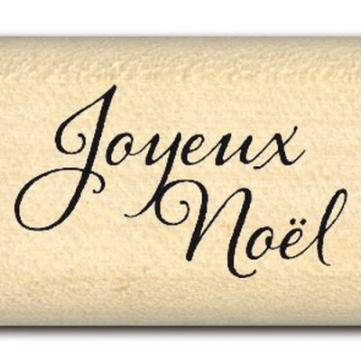 Image de Florilèges Design FA211151 Tampon Scrapbooking Mini Joyeux Noel Beige 2 x 3 2,5 cm