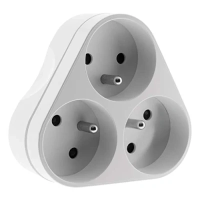 Image de Triplite 3x 16A triangulaire Blanc