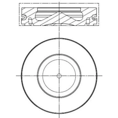 Image de Piston MAHLE ORIGINAL 081 PI 00100 000