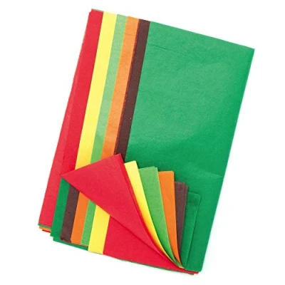 Image de Baker Ross AX157 Papier De Soie D’Automne Paquet 24, Parfait Pour Tous Les Projets D&#039;Art Et D&#039;Artisanat, Idéal Le Travail En Classe
