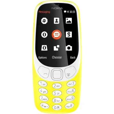 Image de Nokia 3310 Téléphone portable débloqué GSM (Ecran 2,4 pouces, ROM 32Go, Double SIM Appareil photo 2MP) Jaune