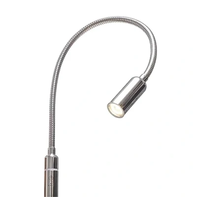 Image de lampe de chevet LED 3 W intensité variable éclairage chambre luminaire lit lecture, choix : 1 pièce, chrome