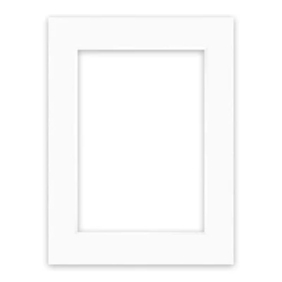 Image de nielsen Conservation Passepartout carton 2,2 mm format extérieur 30x40 cm pour d&#039;image 20,5x29,5 (aussi DIN A4) blanc pur (blanc clair) surface lisse