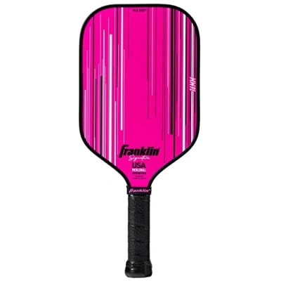Image de Franklin Sports Pagaies de Pickleball Pro Signature Series Raie avec Surface MaxGrit Tournoi approuvée par Les États Unis (USAPA) Noyau en polypropylène