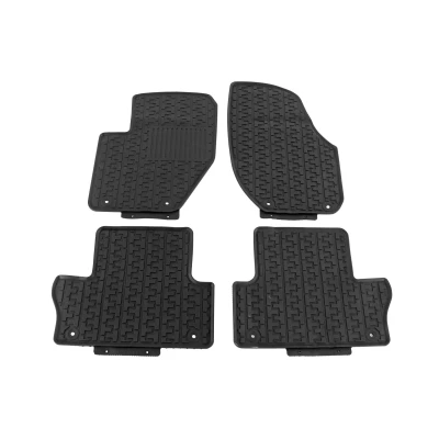 Image de VAICO V95 0631 Ensemble de tapis sol Caoutchouc avant et arrière 4 noir Sur mesure VOLVO: XC60 I