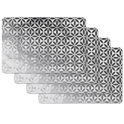 Image de Venilia Avio Lot de 4 Sets Table Motif Cercles Noirs et Blancs 45 x 30 cm Lavables Protection Anti Taches imperméables Qualité Alimentaire