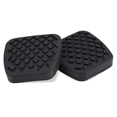 Image de Keenso 2pcs Coussinets de Pédale d&#039;Embrayage, Patins d&#039;Embrayage Frein Couvre Caches Pédales en Caoutchouc