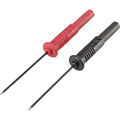 Image de Jeu de pointes touche sécurité VOLTCRAFT MSS 102 femelle 4 mm CAT II 300 V noir, rouge 1 set