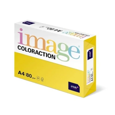 Image de Image Coloraction Papier de couleur Jaune Canary 80 g/m² A4 Ramette 500 feuilles