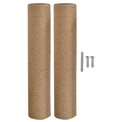 Image de Lizi fashion 1031 [M8 M10] Griffoirs de Rechange pour Arbre à Chat,Poteau griffoir Chats,Poteau Chat avec vis, BASIC/2PCS/40.5CM,M8