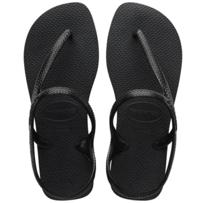 Image de Havaianas Flash Urban Tongs, Femme, Taille: 37 38, Black Matière synthétique