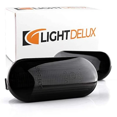 Image de LIGHTDELUX Black Vision V 170634 Lot de 2 clignotants latéraux à LED gauche et droite sans message d&#039;erreur