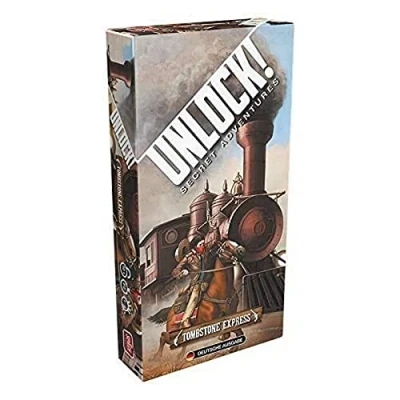 Image de Space Cowboys, Unlock! Tombstone Express Jeu Familial de Puzzle, 1 à 6 Joueurs, partir 10 Ans et Plus, 60 Minutes, Allemand