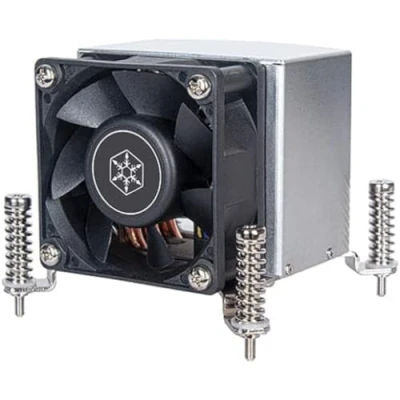 Image de SilverStone SST AR09 1700, Solution thermique serveur 2U supérieure pour Intel LGA1700, Trois caloducs (6 mm Ø)