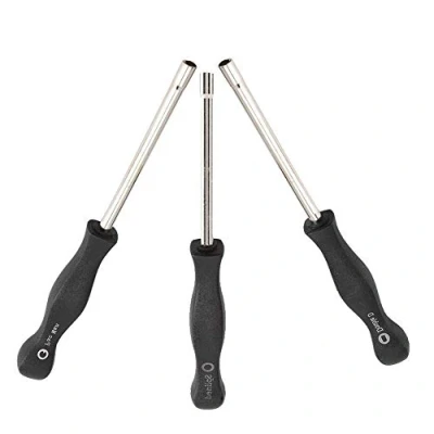 Image de Wifehelper 3pcs Tournevis Reglage Carburateur Outils de Réglage Service Carb Set Ensemble Réparation Utile Kit Cannelé x1, Pac Man Double d x1