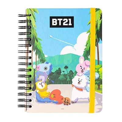 Image de Grupo Erik Bullet Journal Pointillé BT21 Carnet De Notes A5 Notebook Agenda Spirale