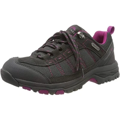 Image de Trespass Femme Scree Chaussures de Randonnée Basses, Noir (Castle CSL), 41 EU
