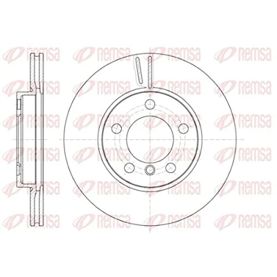 Image de REMSA 61439.10 Disque de frein Essieu avant 294, 294 22 5 ventilé MINI: Countryman, Paceman