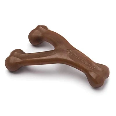 Image de Benebone Wishbone Des Vraies Cacahuétes moyen Jouet à mastiquer résistant pour les chiens mâcheurs compulsifs, fabriqué aux États Unis