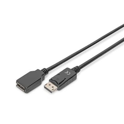 Image de Câble de rallonge et display port CONRAD 2m Noir