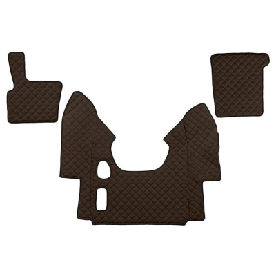 Image de F CORE FL16 BROWN Ensemble de tapis sol Similicuir avant 3 marron